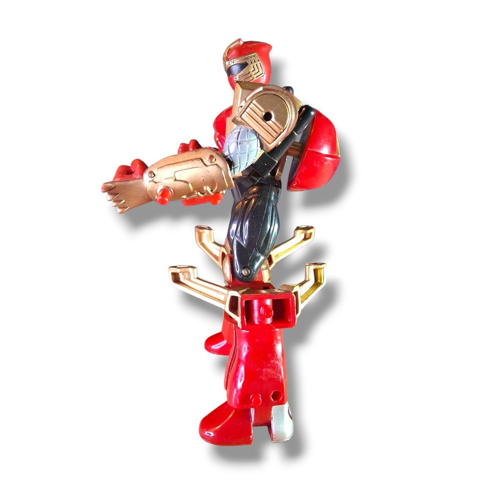 VTG 2002 Power Rangers Ninja Storm Crimson Thunder Triple Zord Mighty Morphin - Picture 2 of 8
